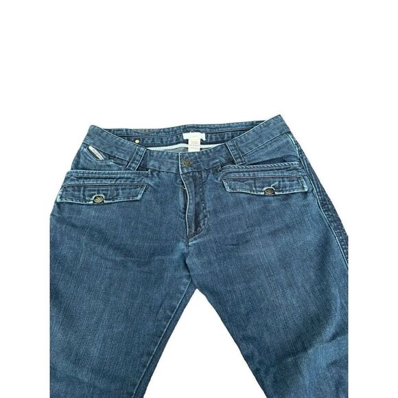 Diesel Women's/ Mens Cargo Size 33 Straight Leg Dark Wash zip Fly Blue Jeans - Picture 4 of 16